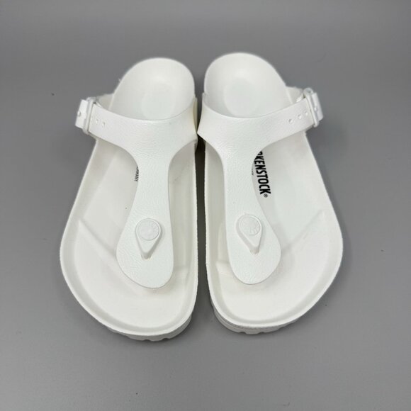 Birkenstock Gizeh EVA Sandals Womens Size 7 White Thong - Picture 5 of 7